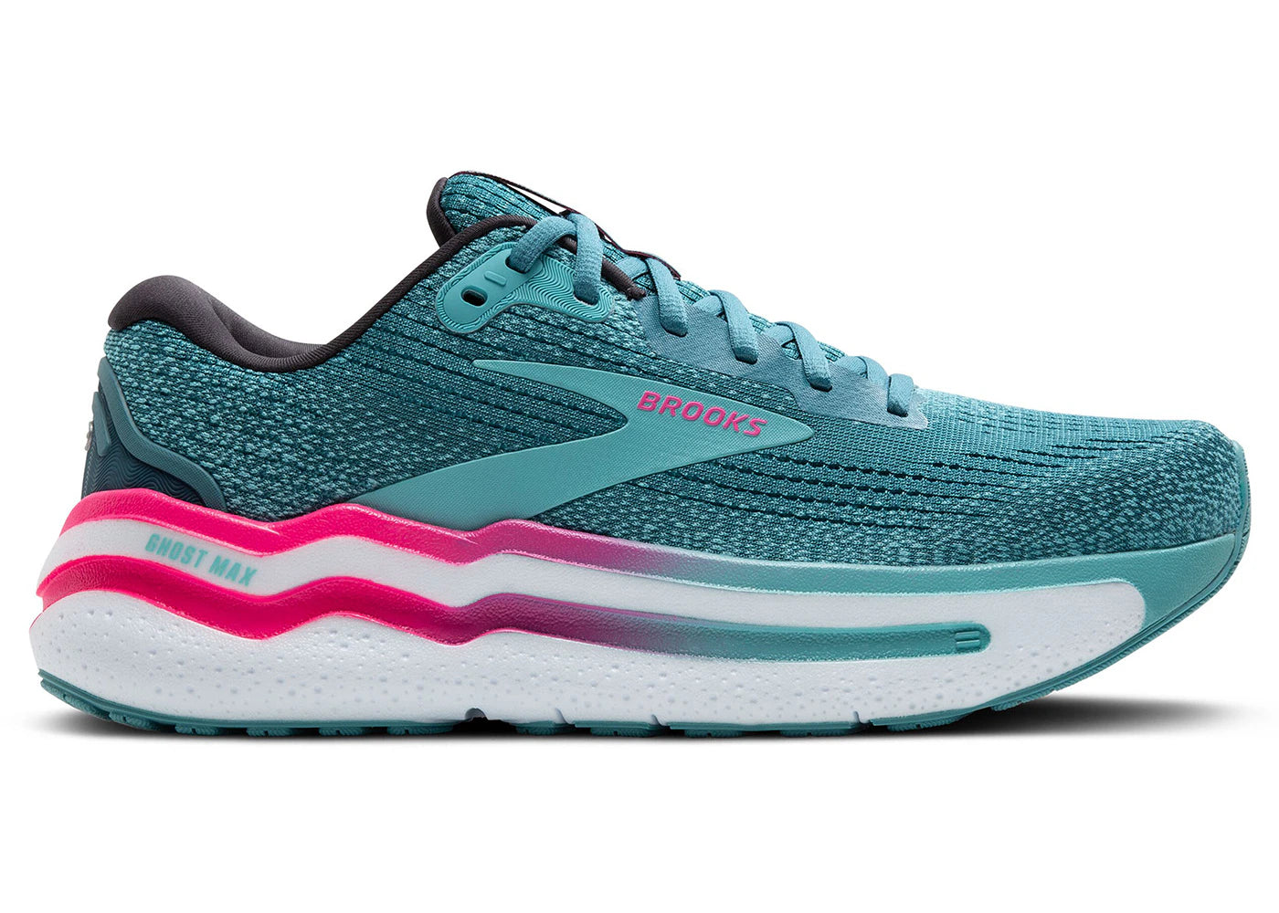 Brooks Ghost Max 2 Storm Blue Knockout Pink Aqua (Women's)