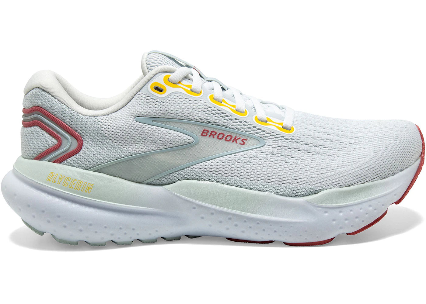 Brooks Glycerin 21 Bright White Blue Rose (Women's)