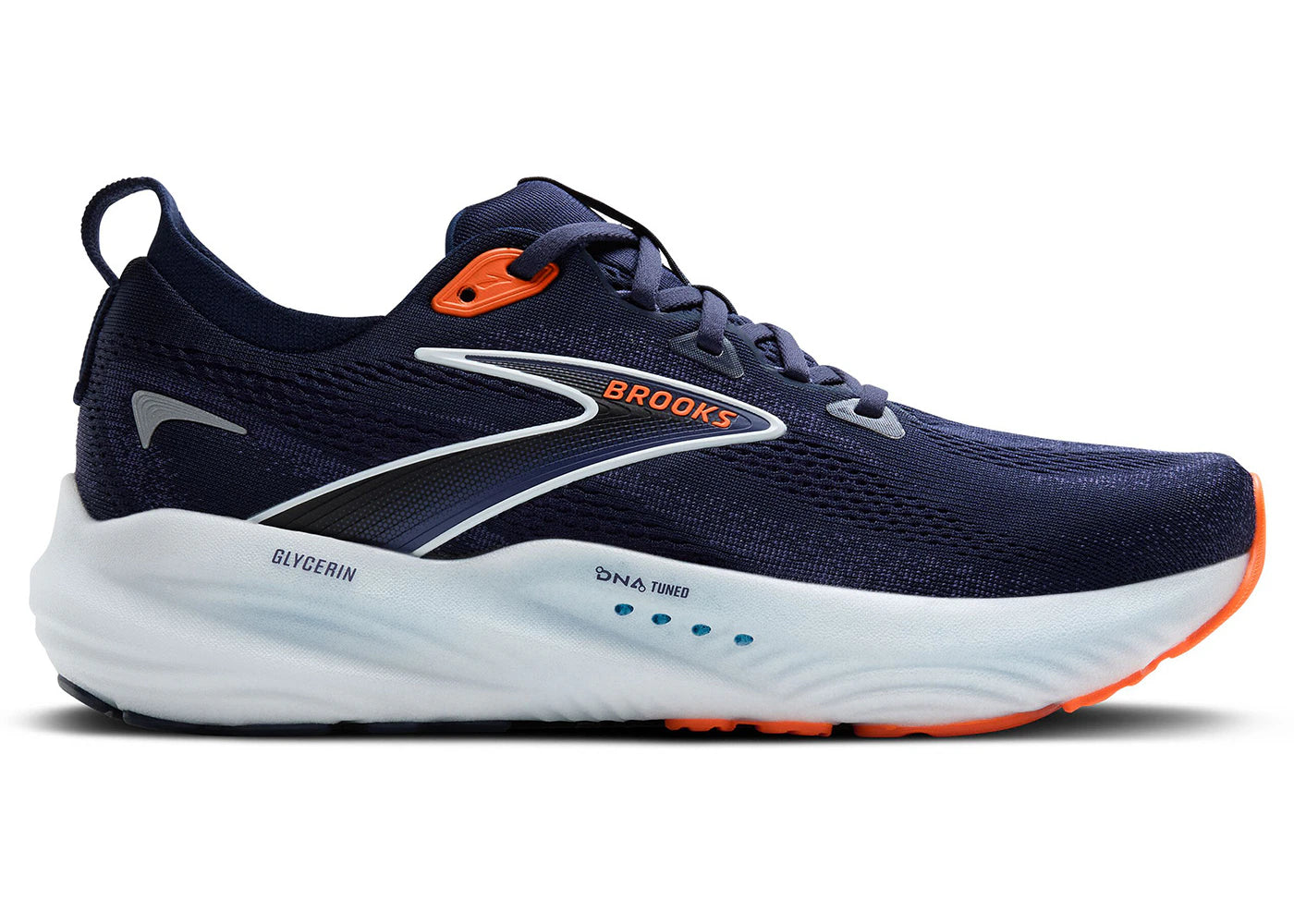 Brooks Glycerin 22 Peacoat Blue Ribbon Orange