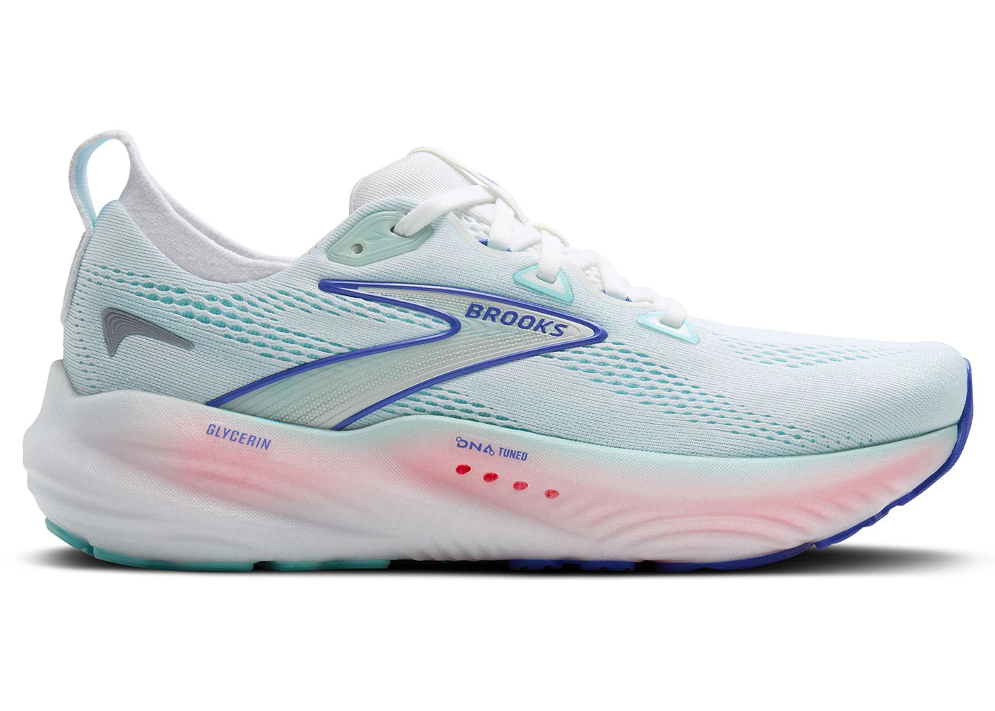 Brooks Glycerin 22 White Limpet Shell Amparo Blue (Women's)