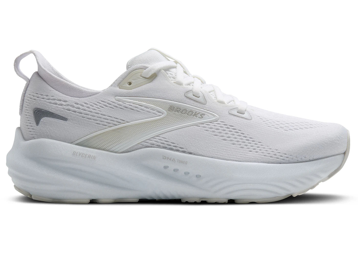 Brooks Glycerin 22 White White Grey (Women's)