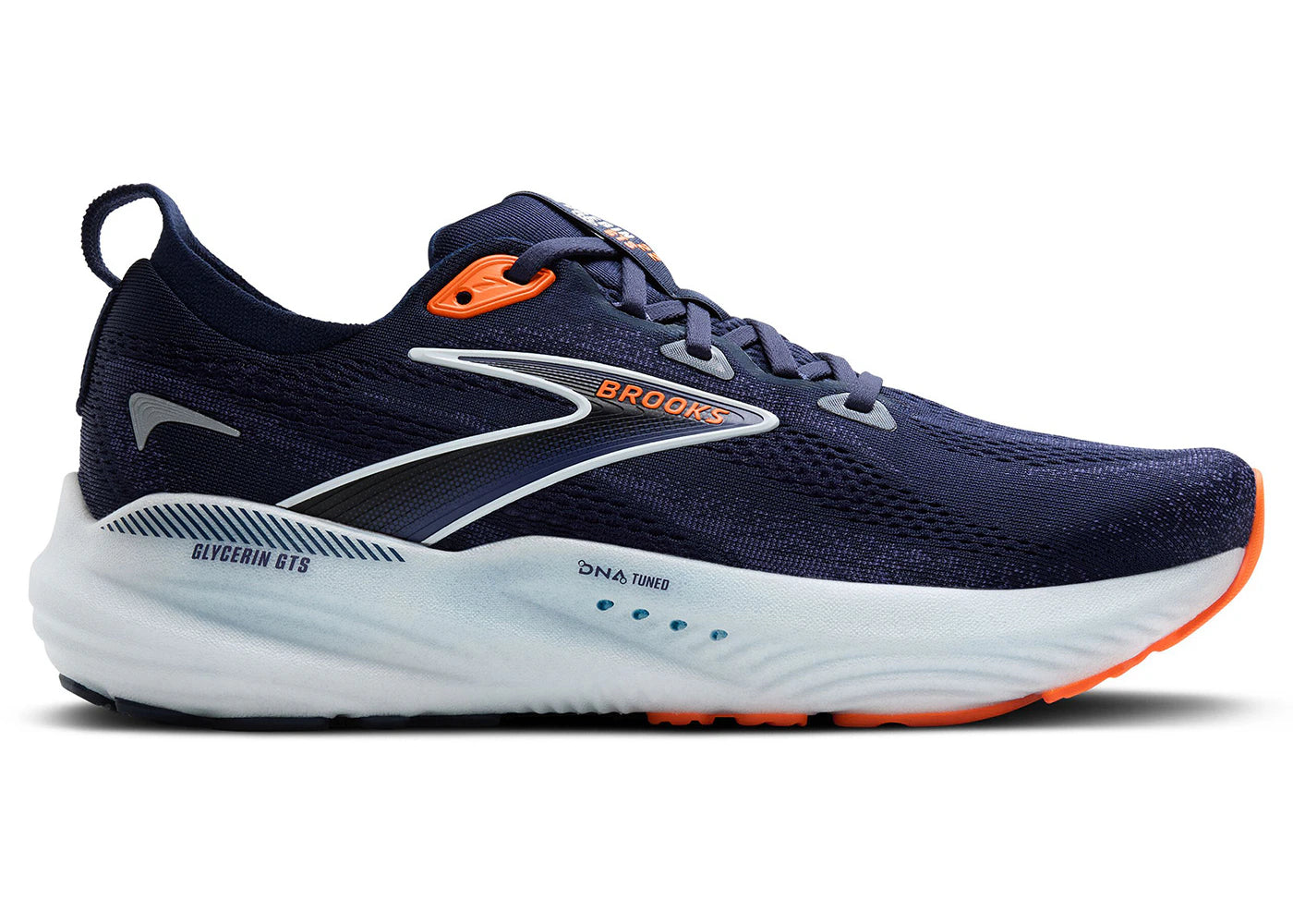 Brooks Glycerin GTS 22 Peacoat Blue Ribbon Orange