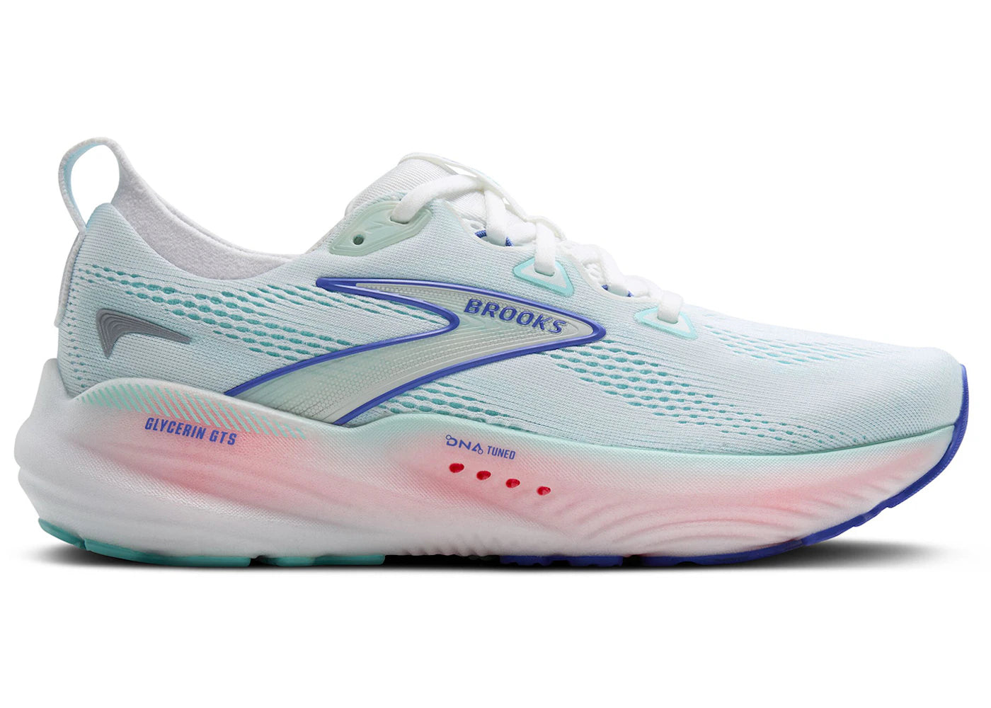 Brooks Glycerin GTS 22 White Limpet Shell Amparo Blue (Women's)