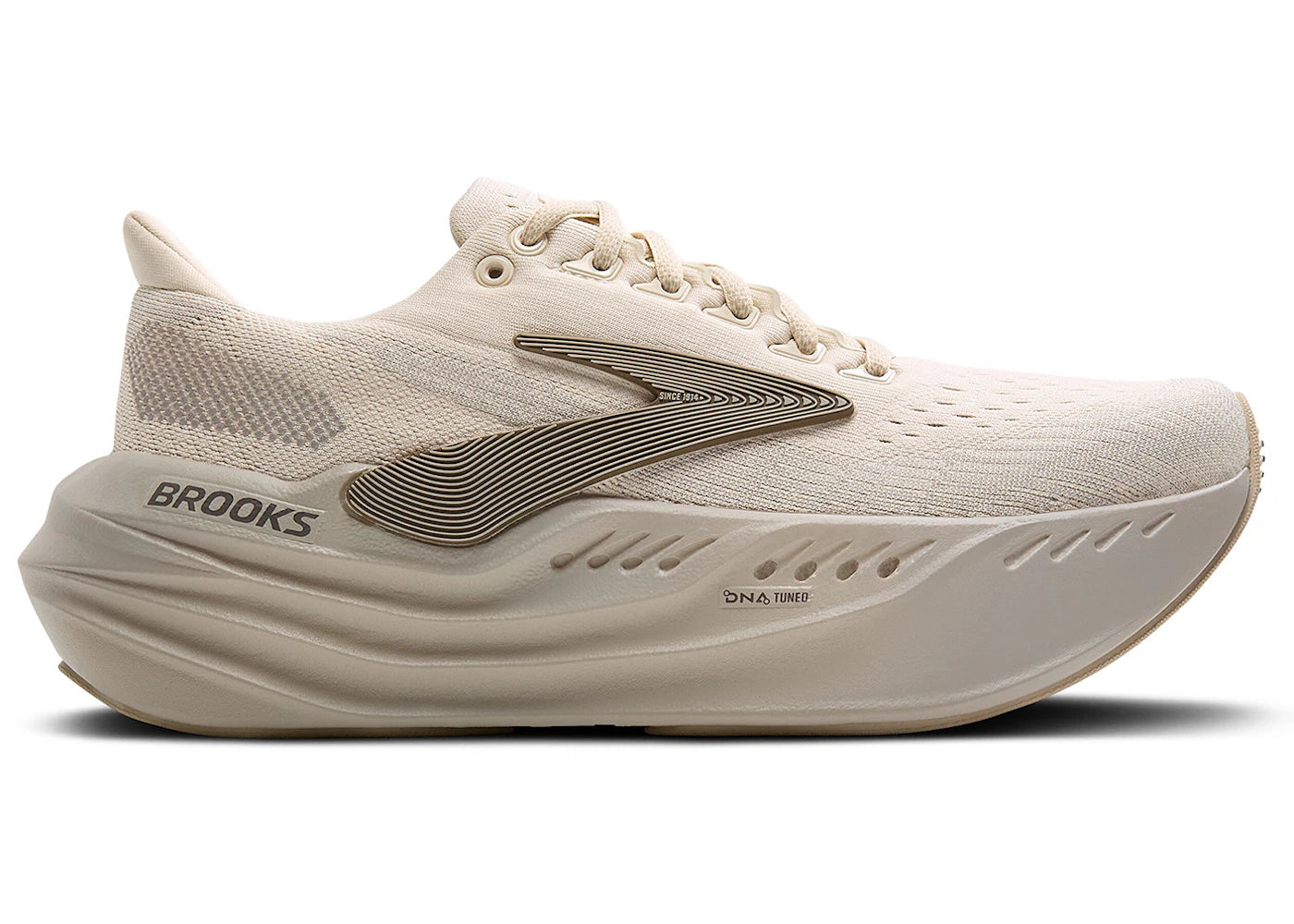 Brooks Glycerin Max Almond Peach London Fog White (Women's)