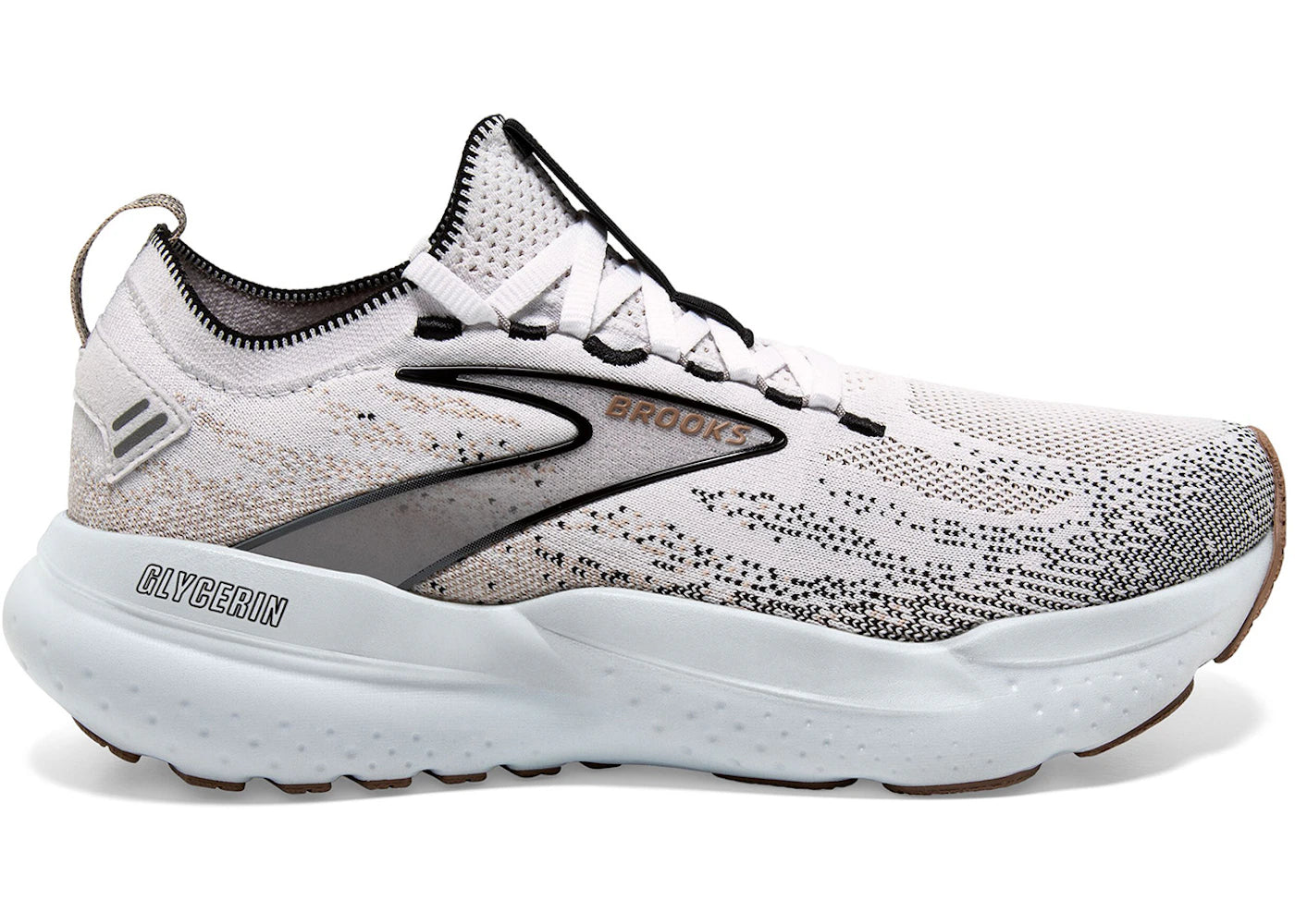 Brooks Glycerin StealthFit 21 White Grey Black (Women's)