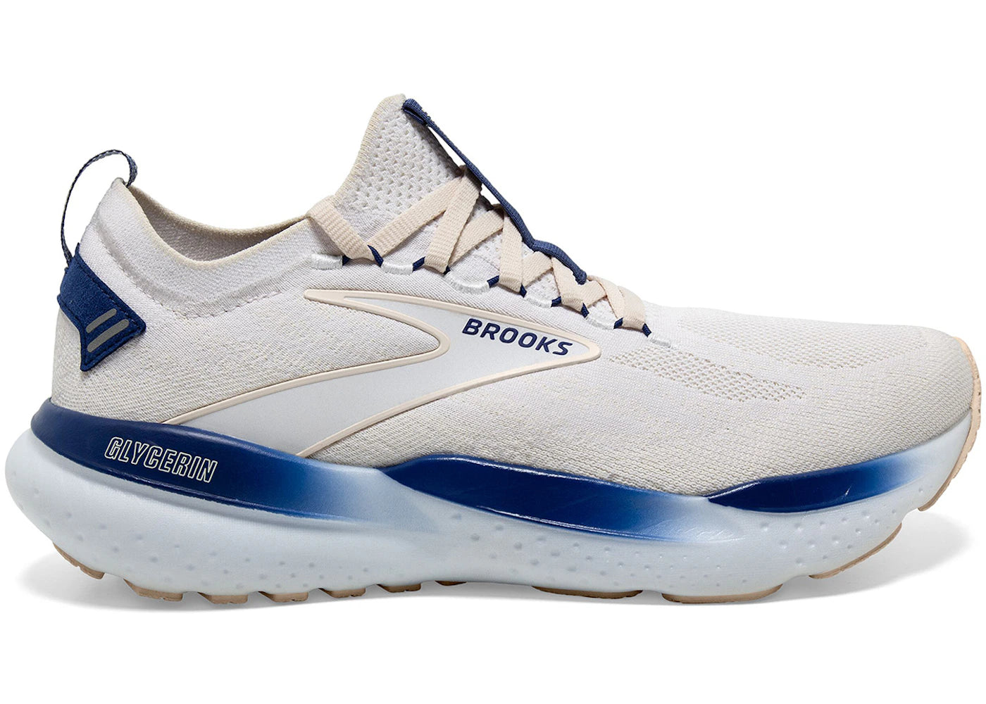 Brooks Glycerin StealthFit 21 White Marshmallow Blue