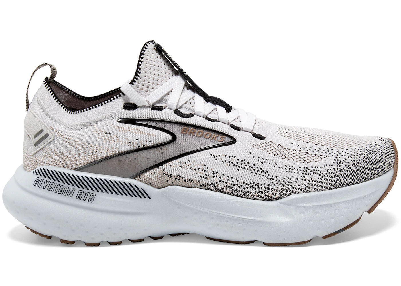 Brooks Glycerin StealthFit GTS 21 White Grey Black (Women's)