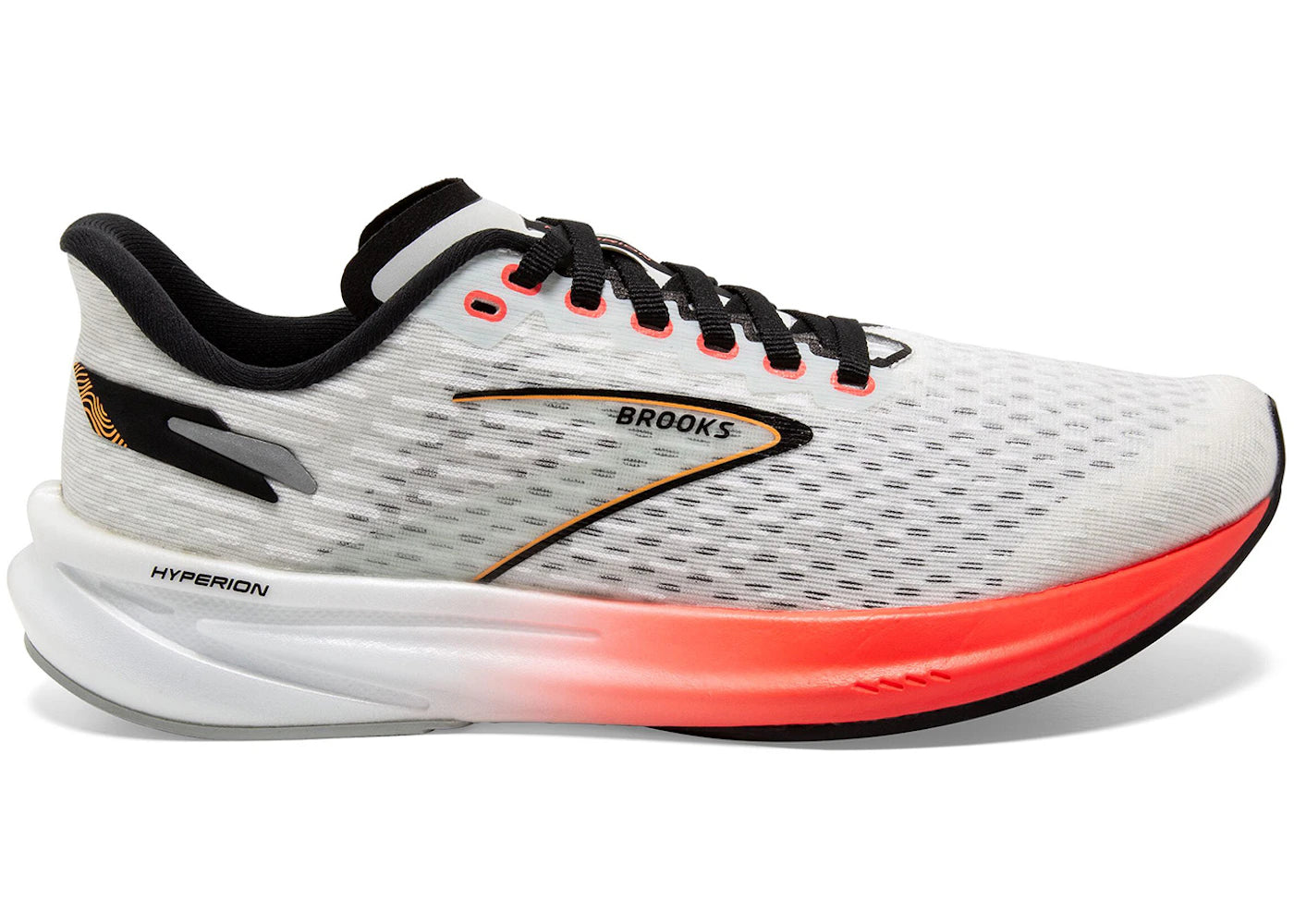Brooks Hyperion Blue Fiery Coral Orange