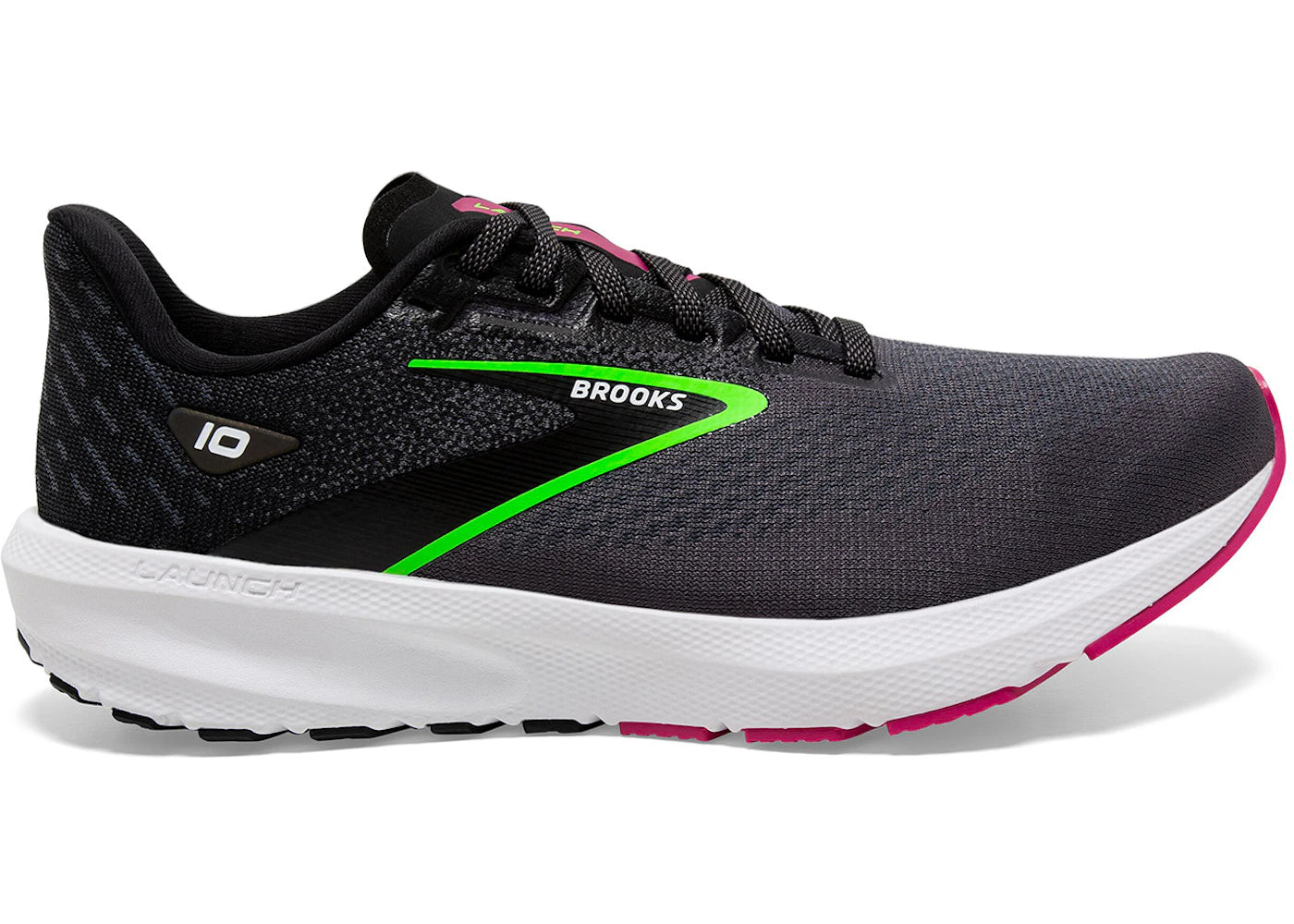 Brooks Launch 10 Black Blackened Pearl Green (Women's)