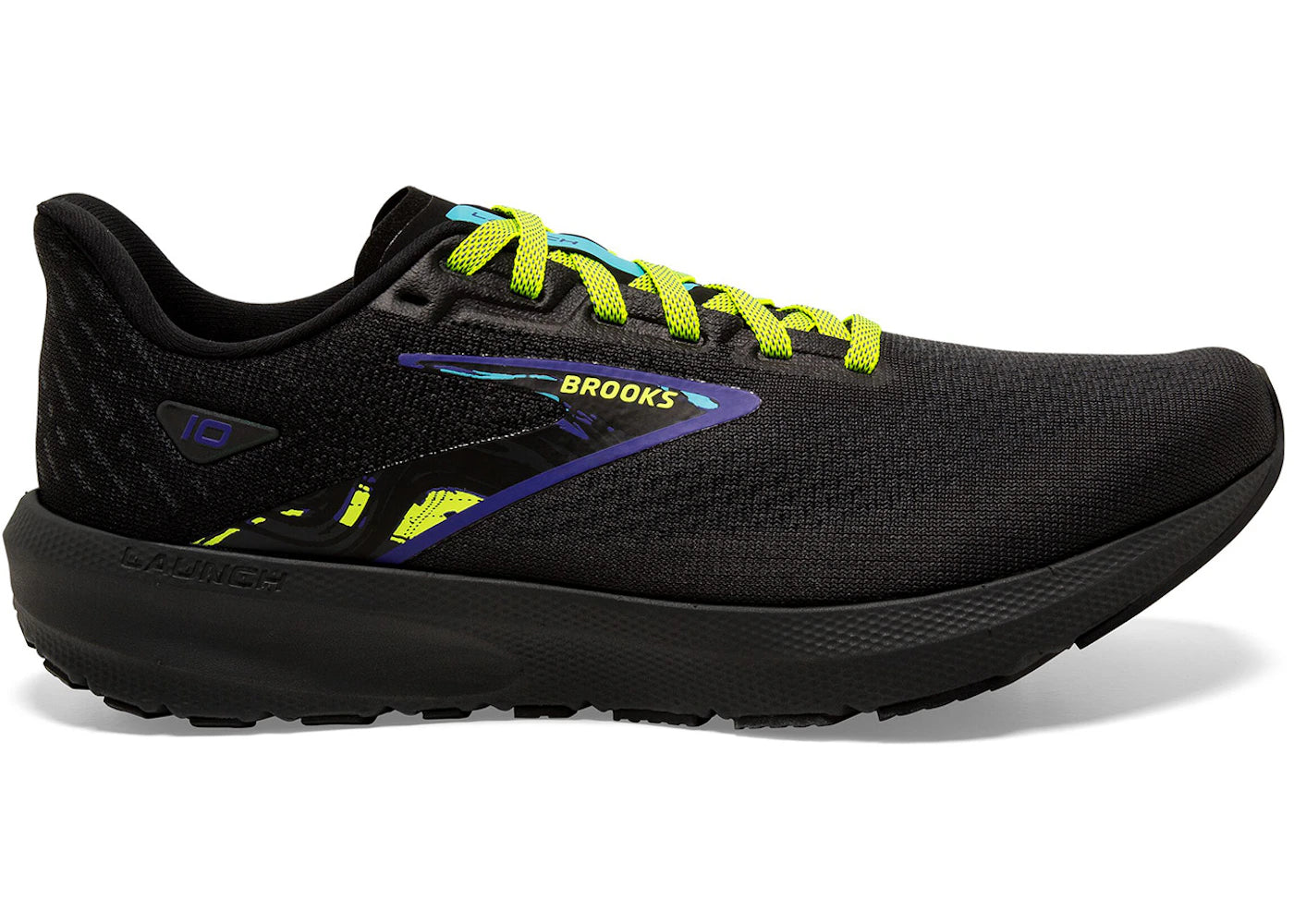 Brooks Launch 10 Black Liberty Ebony