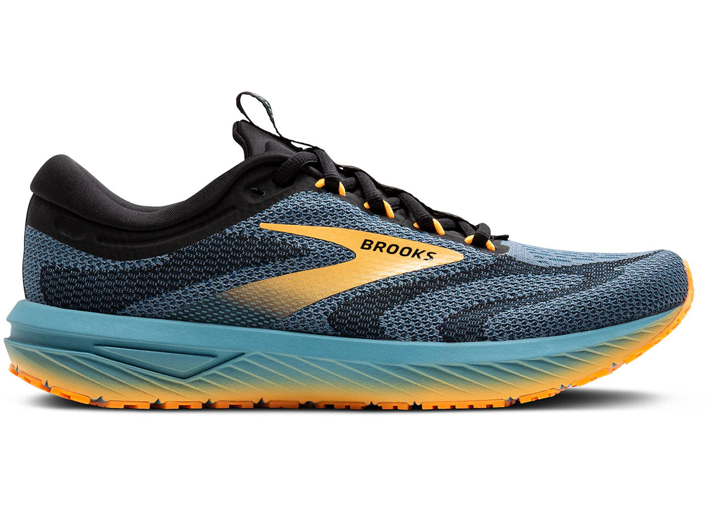 Brooks Revel 7 Storm Blue Black Orange Pop