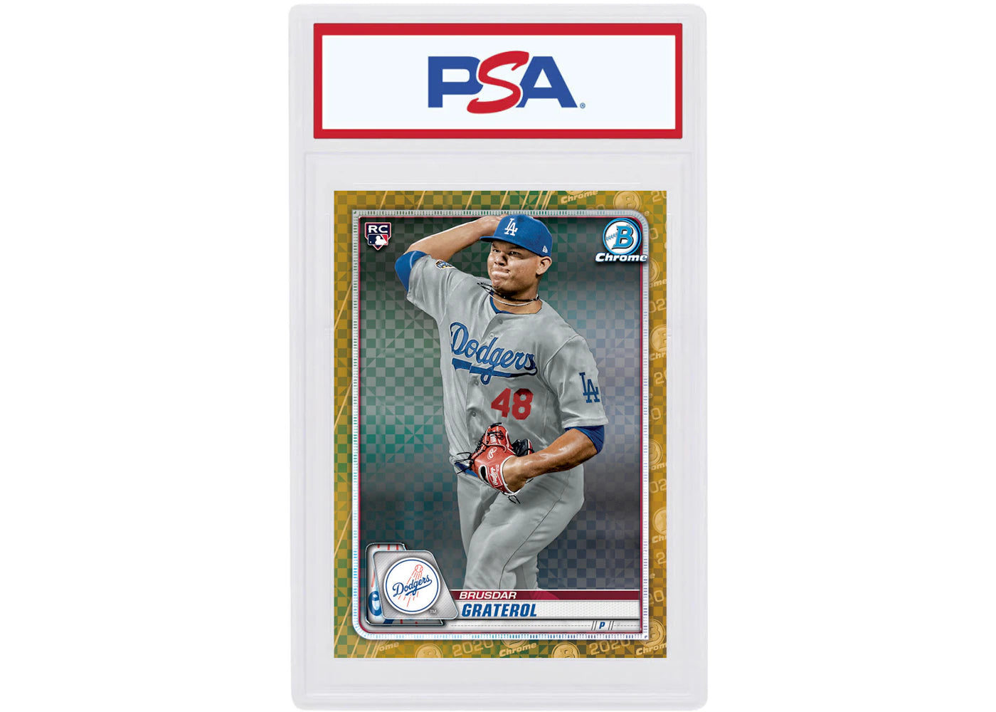 Brusdar Graterol 2020 Bowman Chrome X Rookie Gold X-Fractor /3 #5