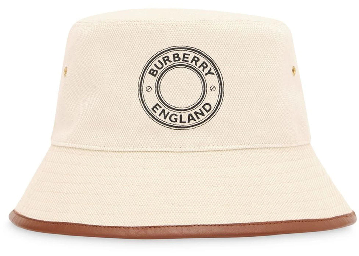 Burberry Archway Logo Applique Bucket Hat Natural