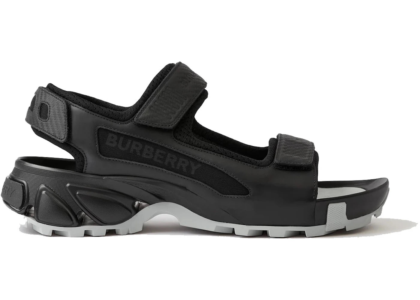 Burberry Arthur Sandal Black Leather