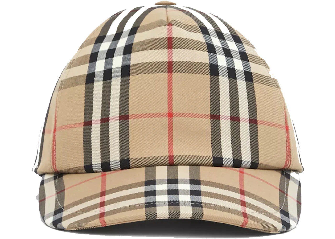 Burberry Logo Applique Vintage Check Baseball Cap Archive Beige