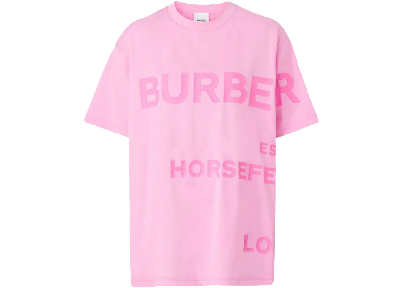 Burberry Carrick Logo-Print Cotton-Jersey T-shirt Pink