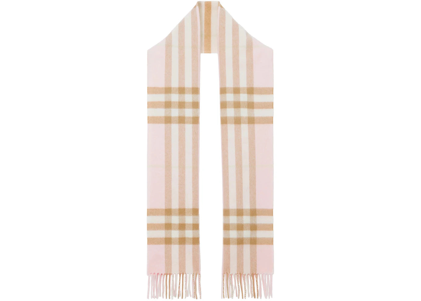 Burberry The Classic Check Cashmere Scarf Alabaster