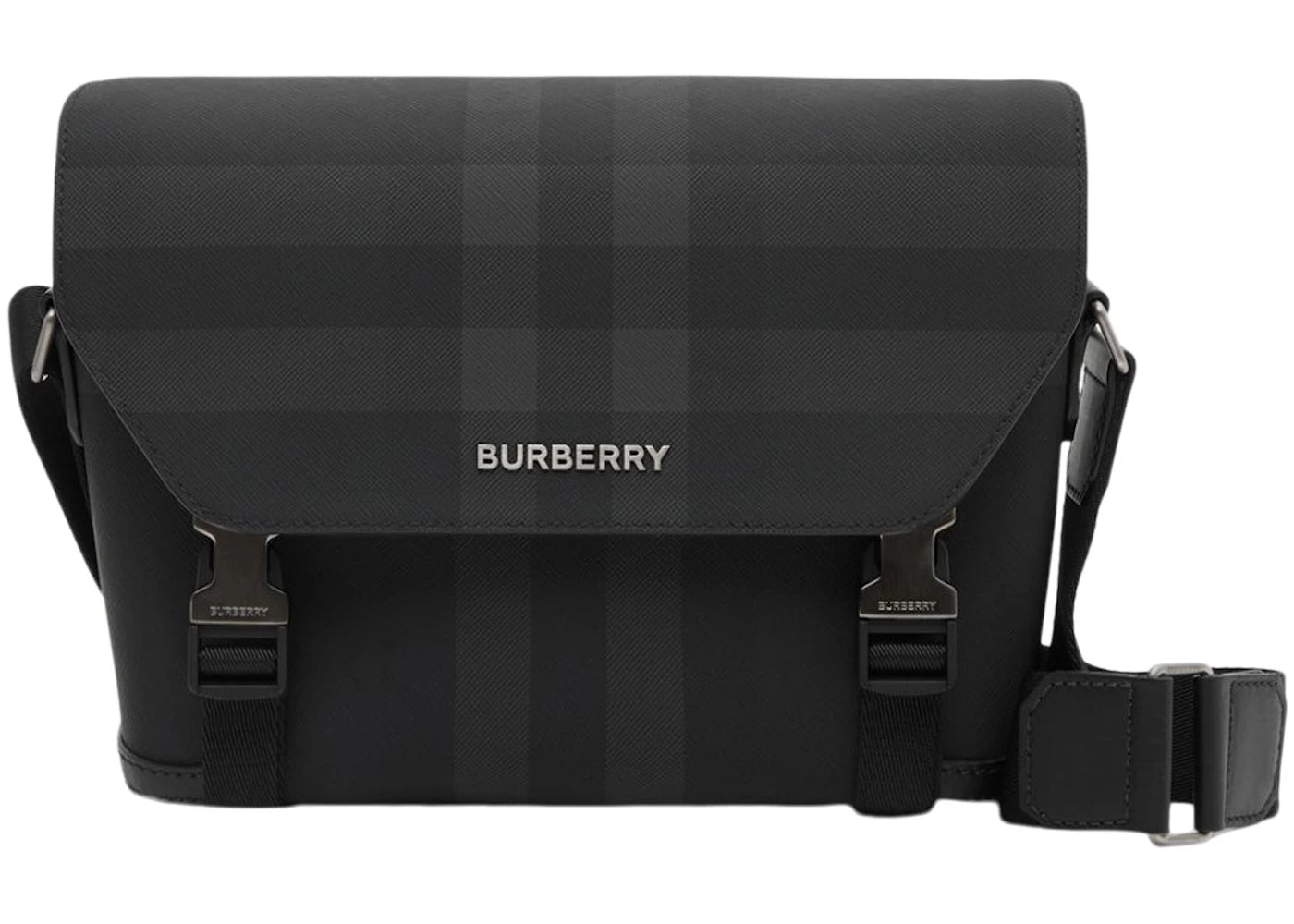 Burberry Charcoal Check Small Wright Messenger Bag Black/Charcoal