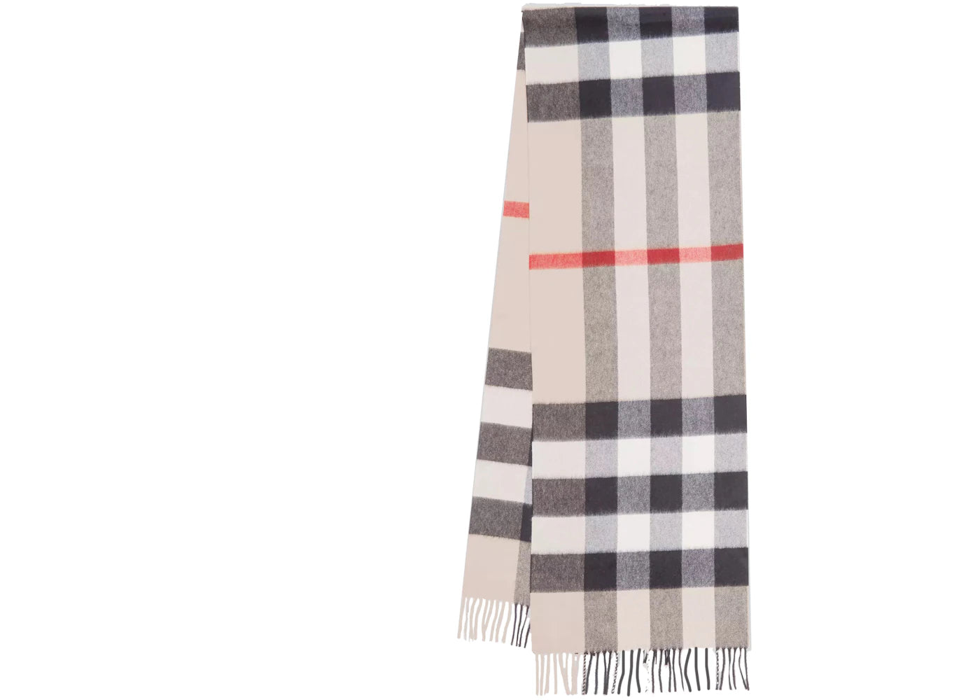 Burberry Check Cashmere Scarf Stone