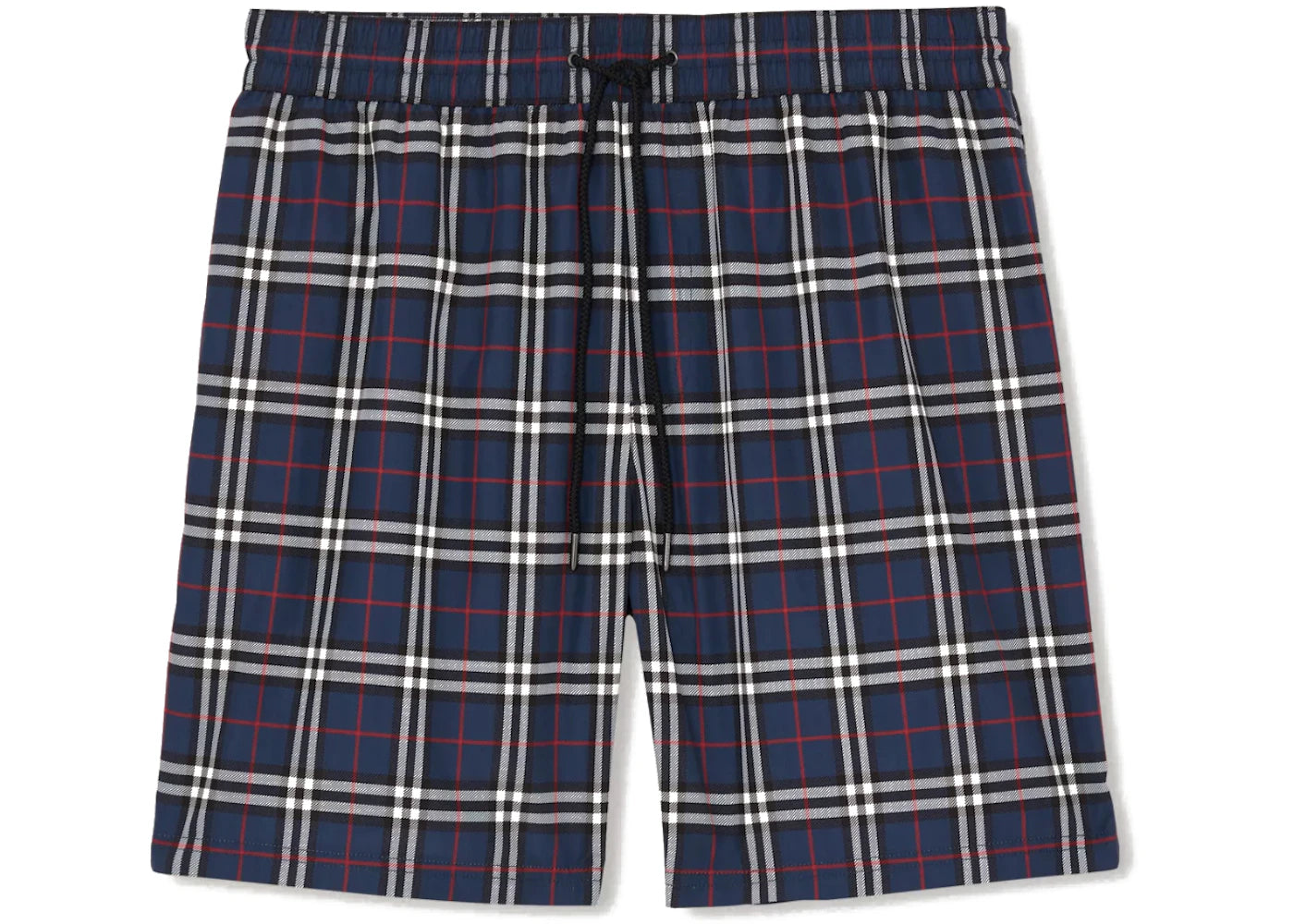 Burberry Check Drawcord Swim Shorts Carbon Blue