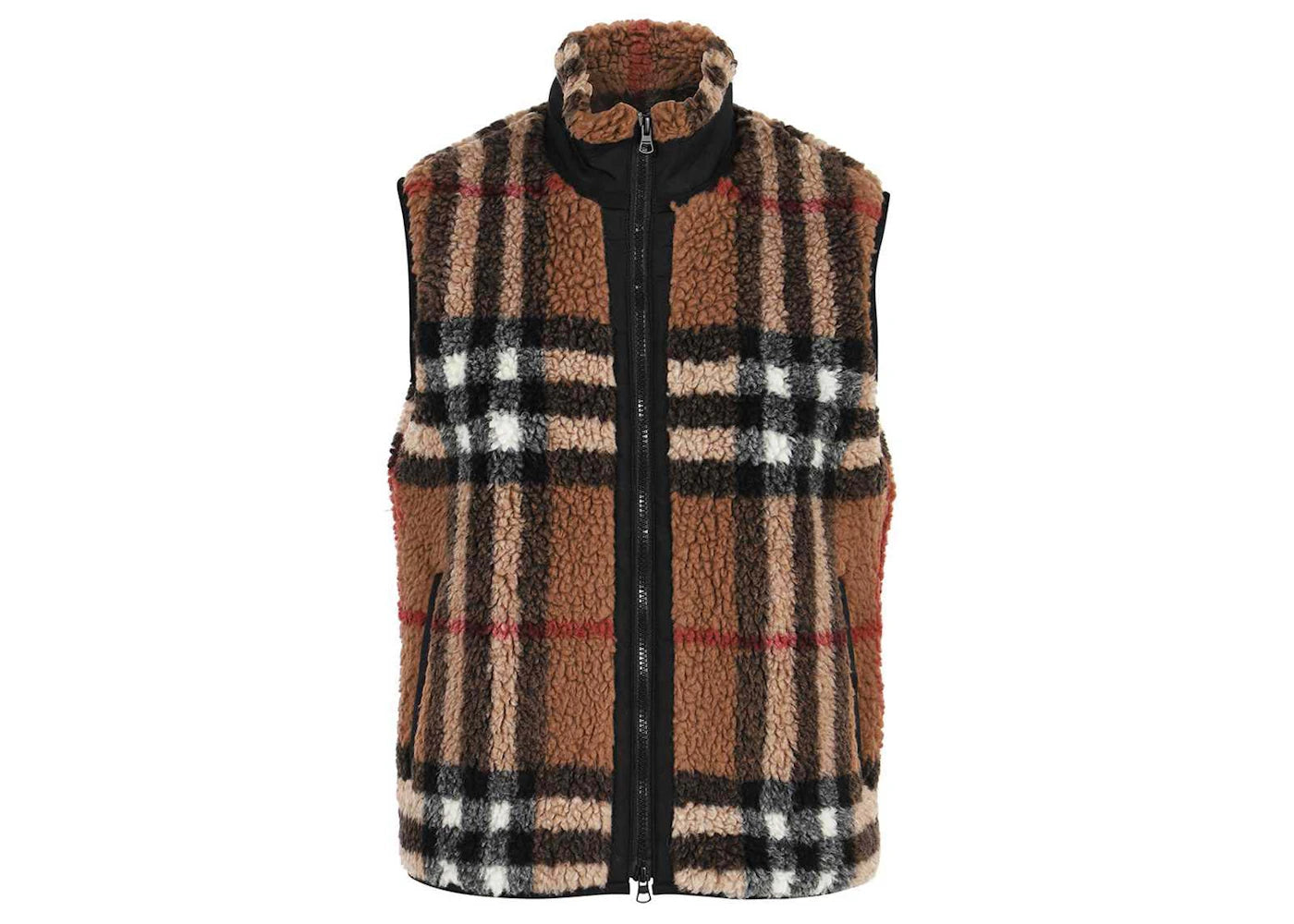 Burberry Check Hillend Vests Brown Check