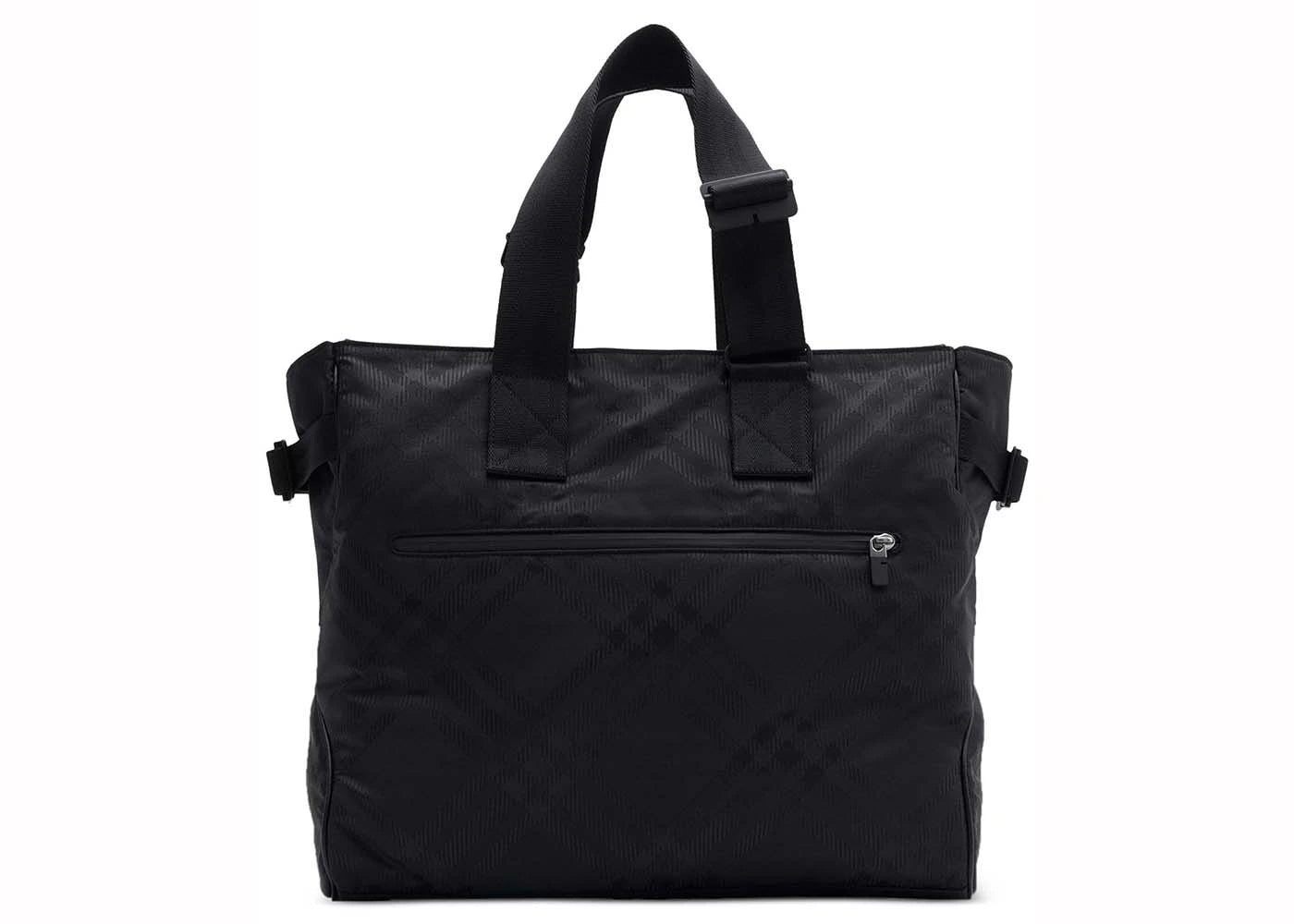 Burberry Check-Jacquard Tote Black