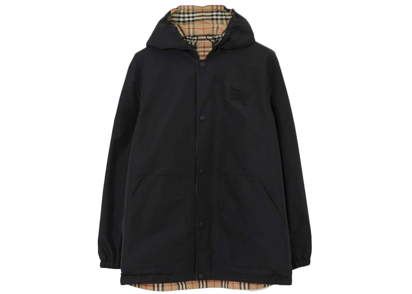 Burberry Check Nylon Reversible Jacket Black/Archive Beige