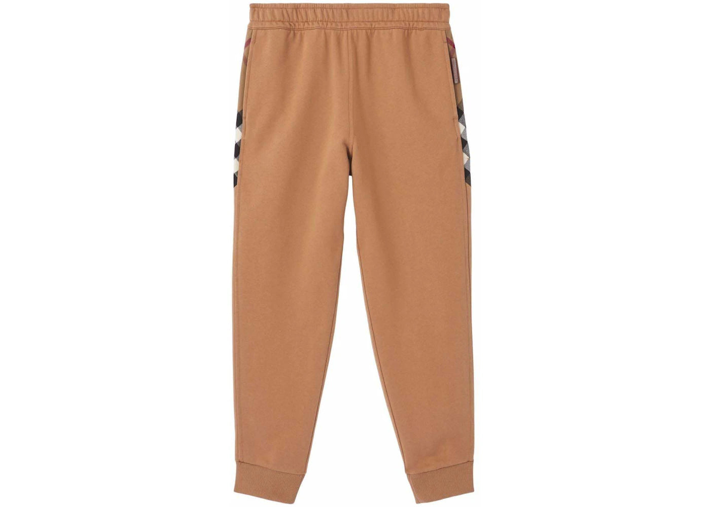 Burberry Check-Panel Track Pants Brown