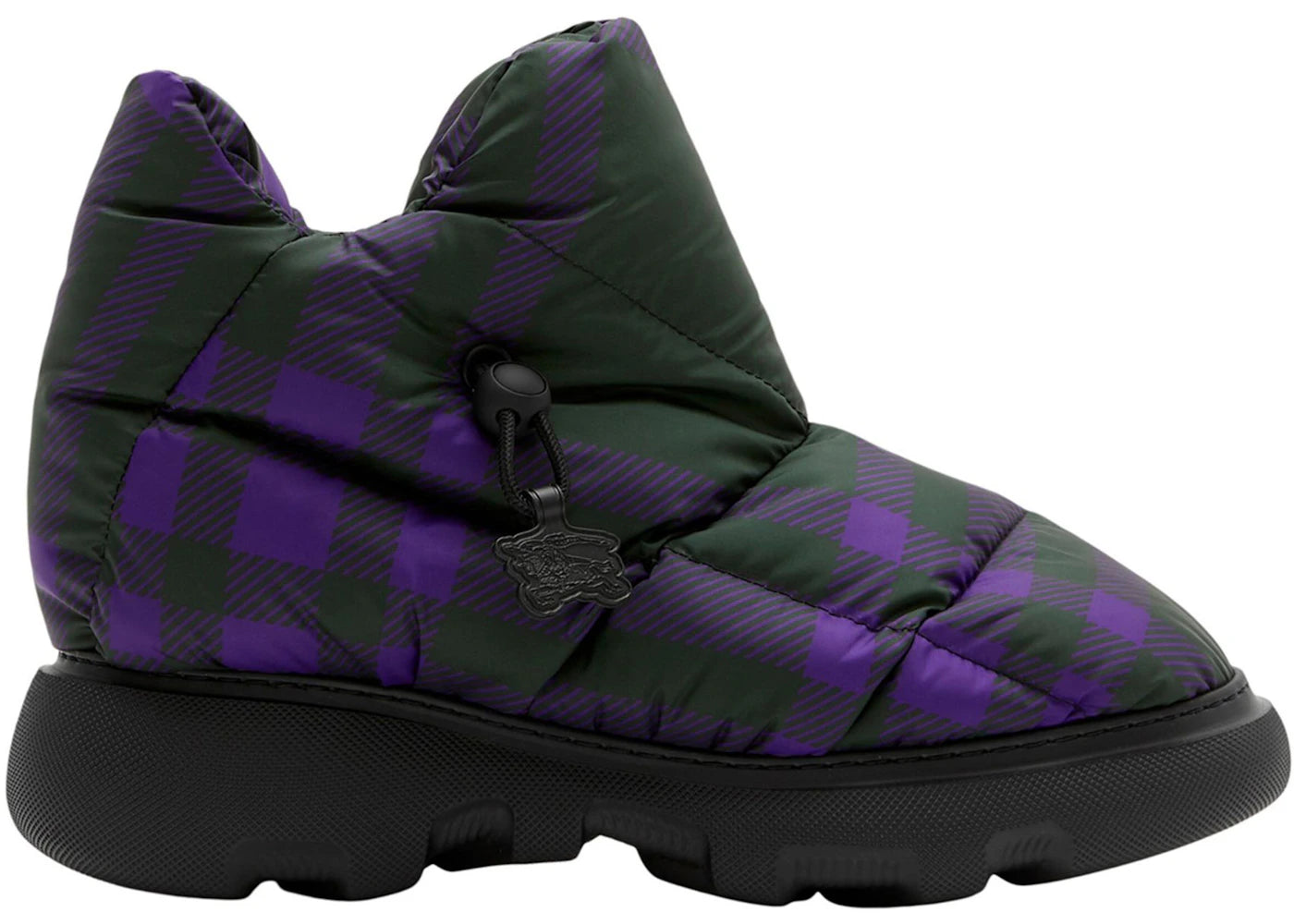 Burberry Check Pillow Boot Black Purple (Women's)