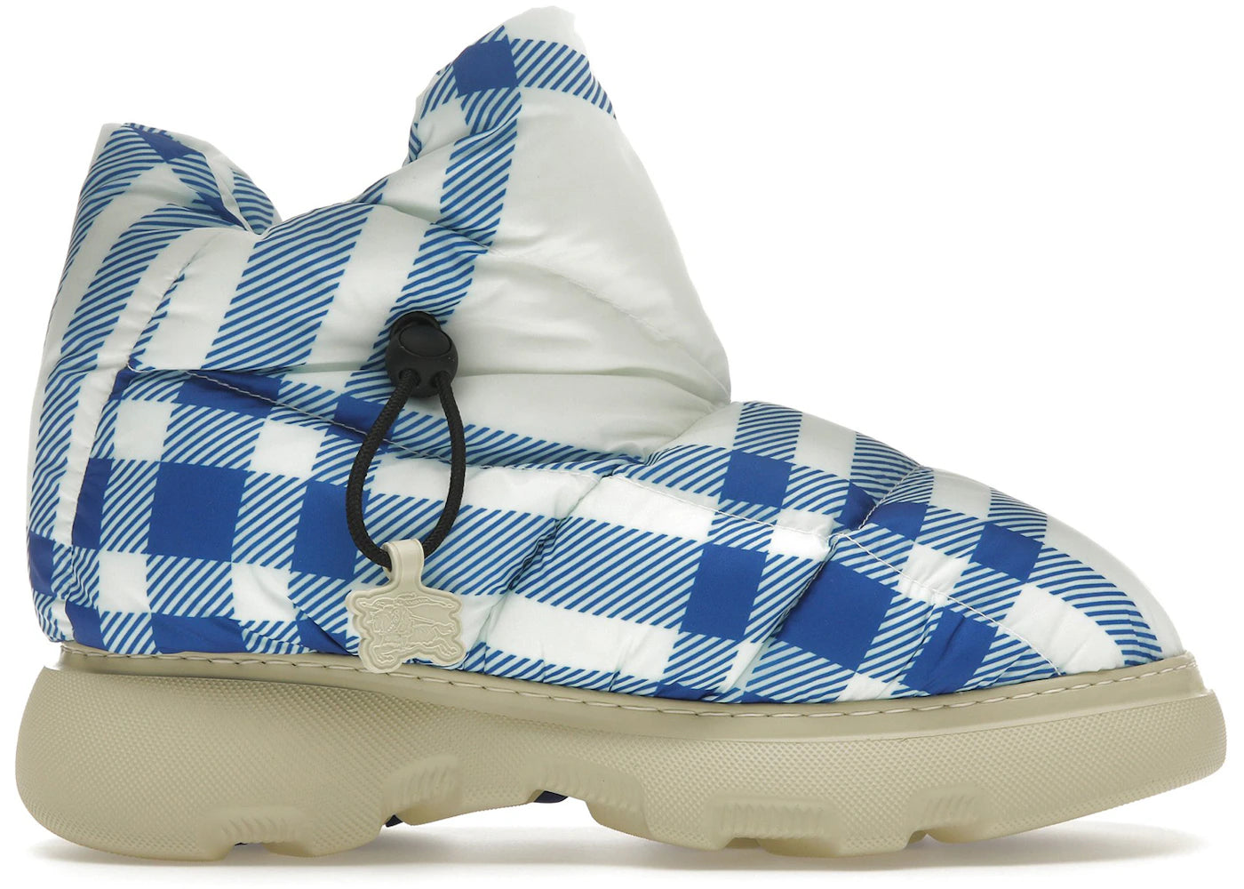 Burberry Check Pillow Boots Blue White