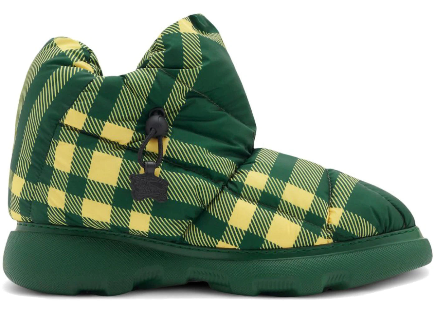 Burberry Check Pillow Boots Green White