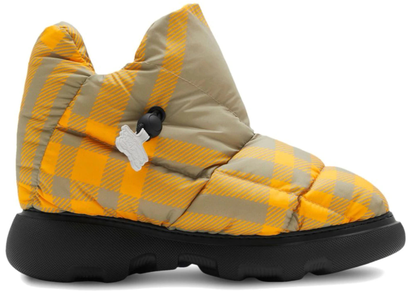 Burberry Check Pillow Boots Yellow Beige (Women's)