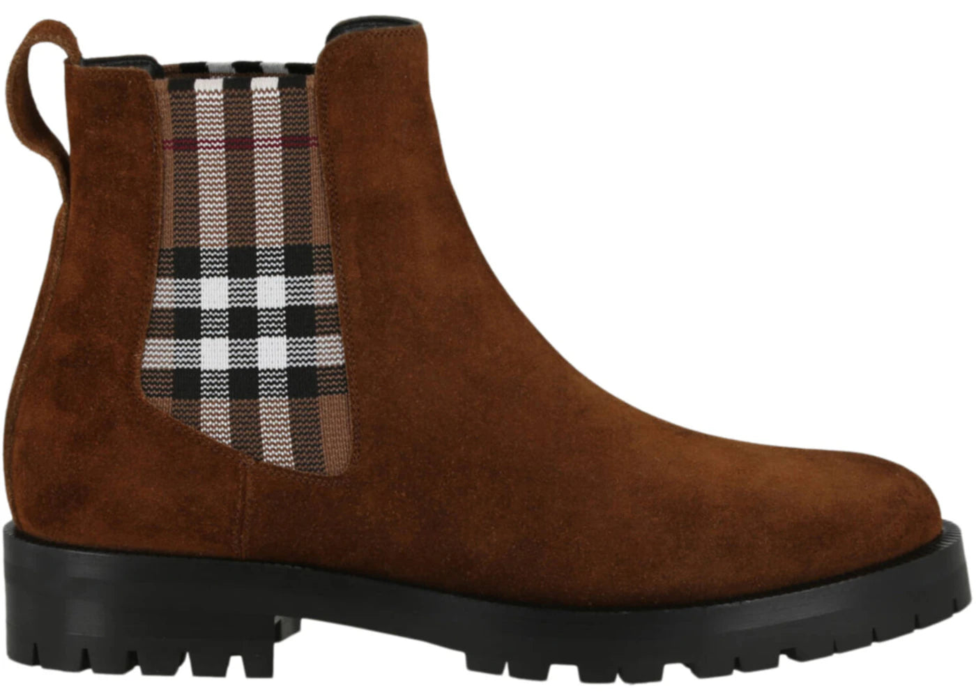 Burberry Check Print Ankle Boot Brown (Women's)