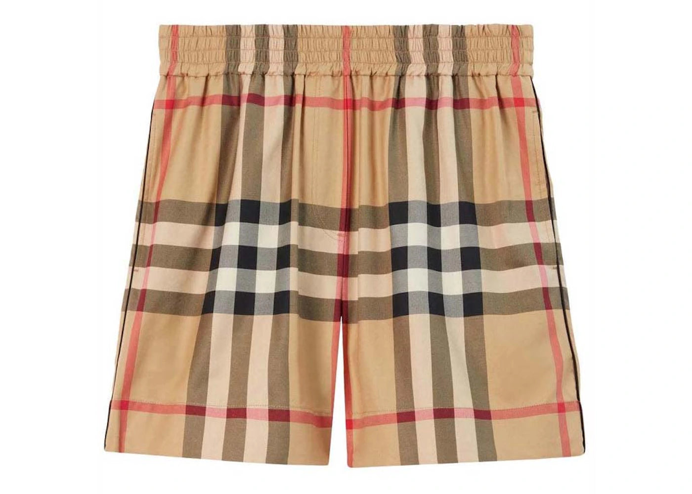 Burberry Check Shorts Shorts Archive Beige