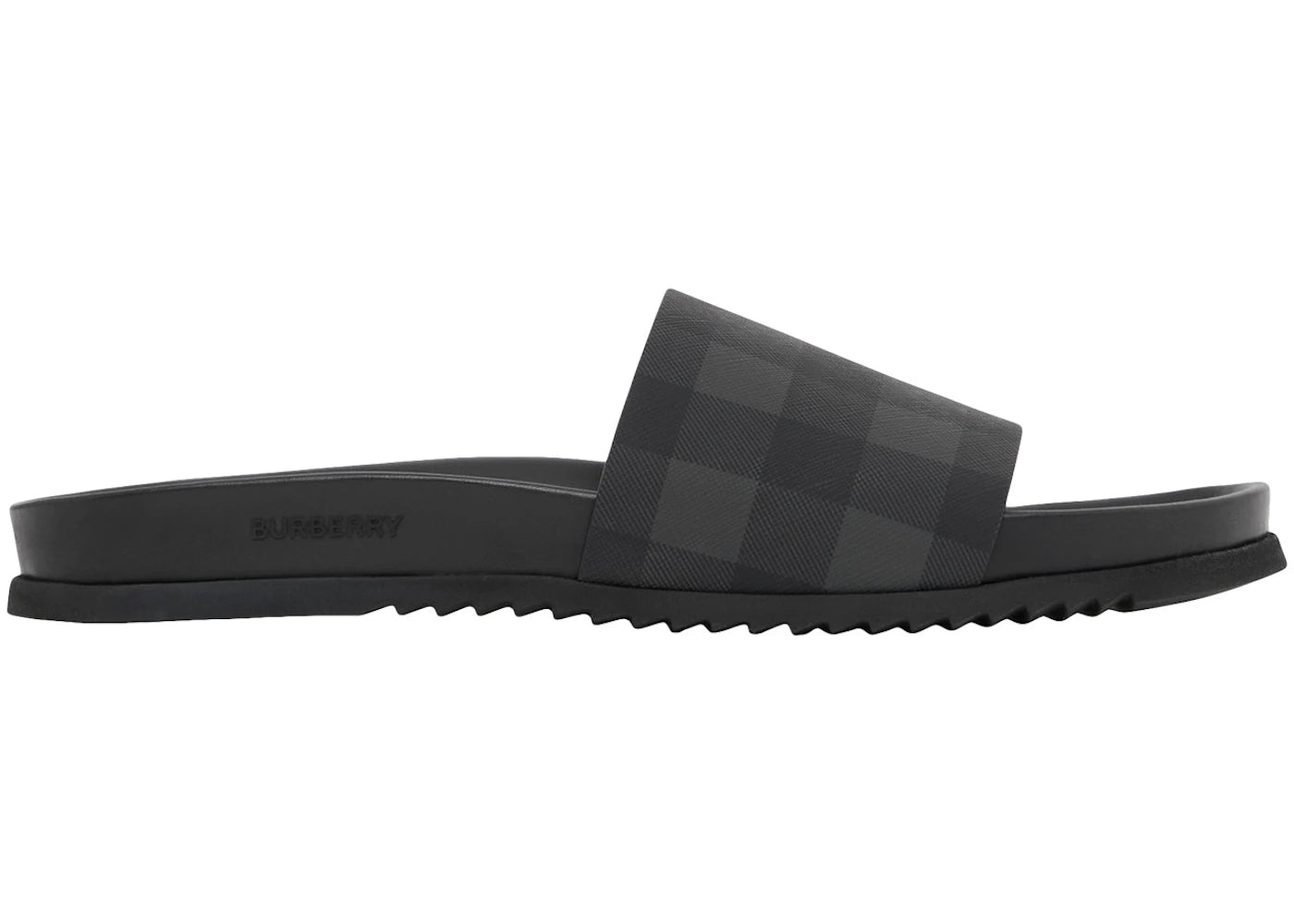 Burberry Check Slide Cloud Grey Black