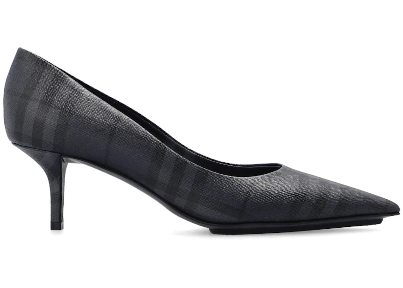 Burberry Checked 55mm Pumps Black Grey (Women's)