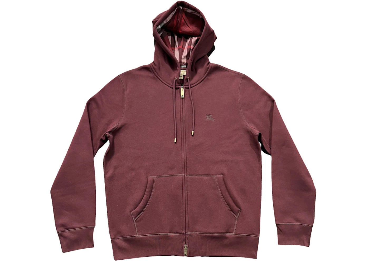 Burberry Clarendon Zip-up Hoodie Deep Claret