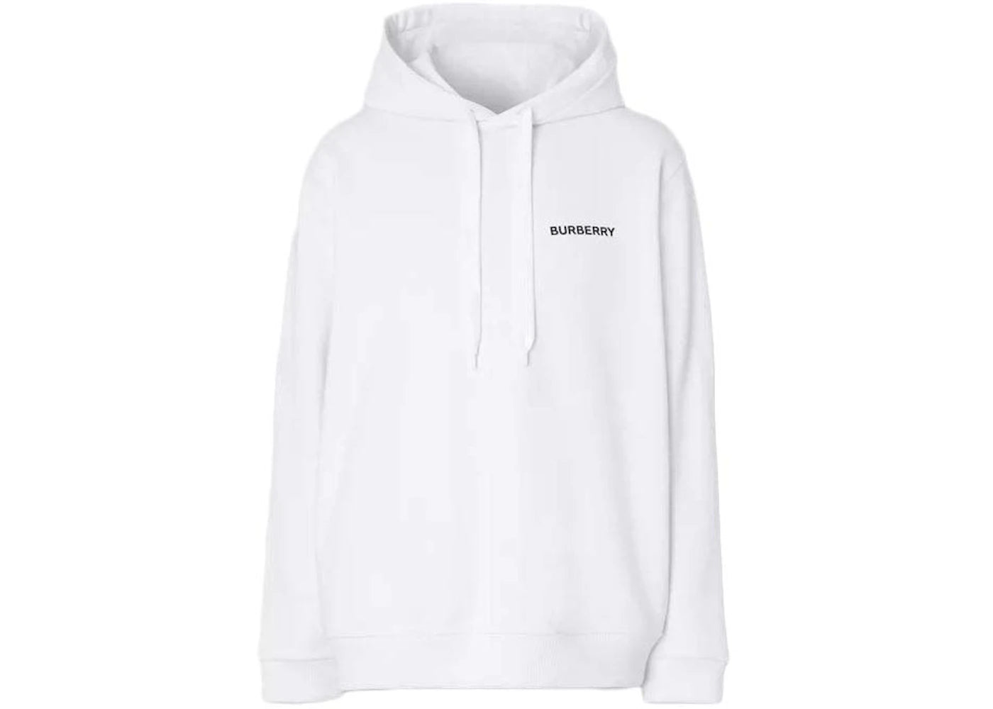 Burberry Constellations Print Cotton Hoodie White