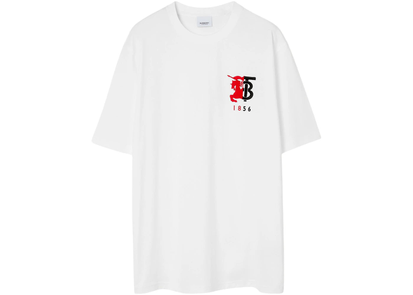 Burberry Contrast Logo Graphic Cotton T-shirt White