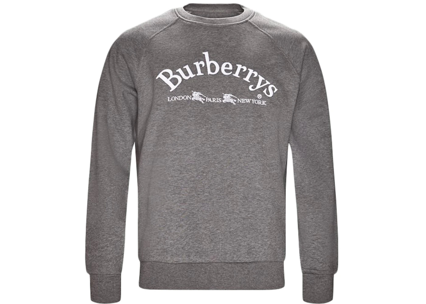 Burberry Cotton Blend Sweatshirt Grey