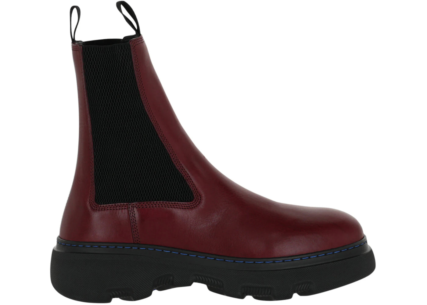 Burberry Creeper Chelsea Boots Plum