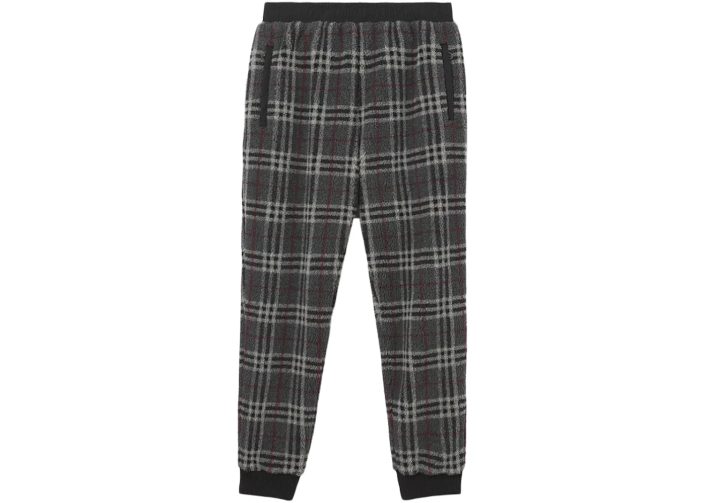 Burberry Dimitri Fleece Check Pants Dark Charcoal