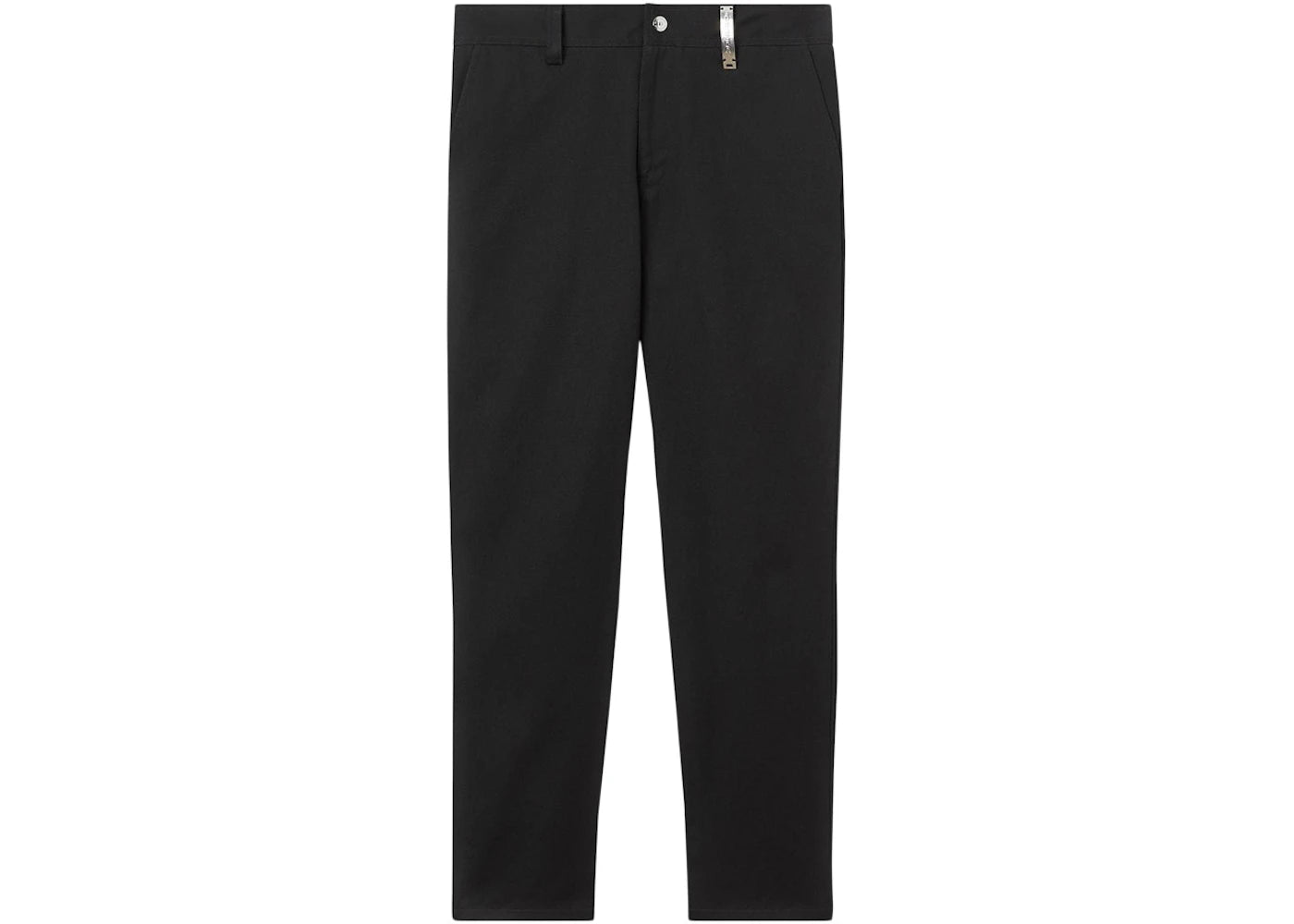 Burberry Dover Logo Plaque Trousers Black