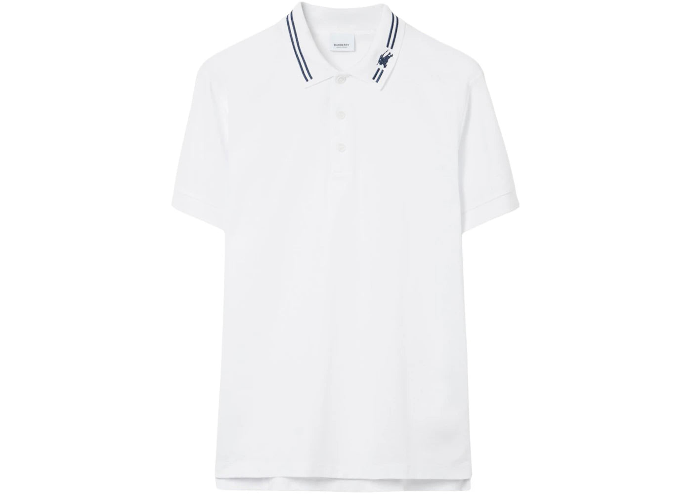 Burberry EKD Cotton Polo Polo Shirt White