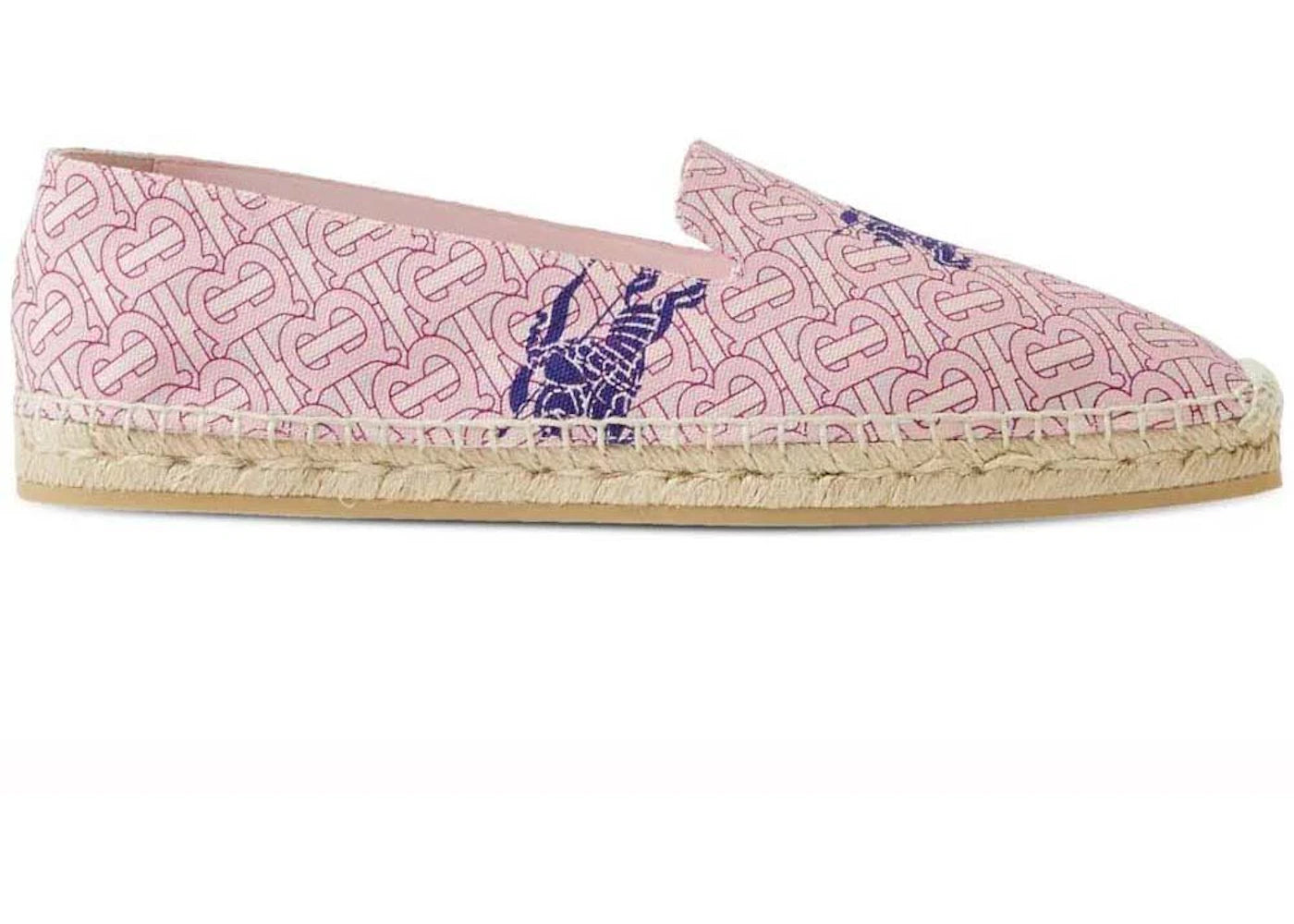 Burberry EKD Monogram-Print Espadrilles Pink (Women's)