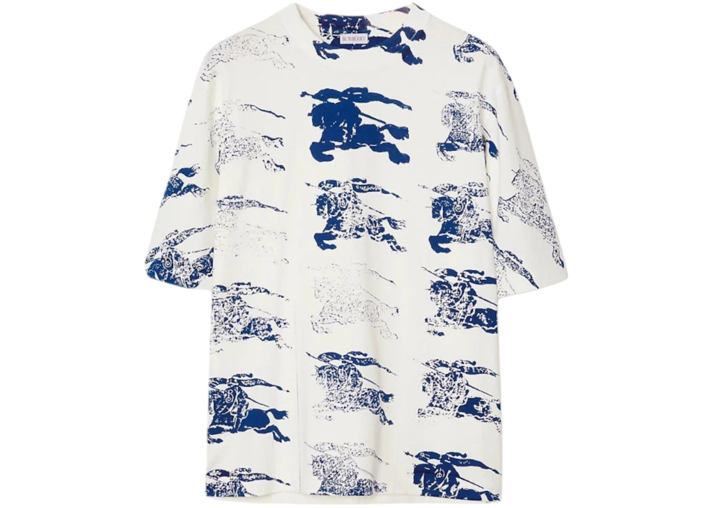 Burberry EKD Stamp Print Cotton T-shirt White