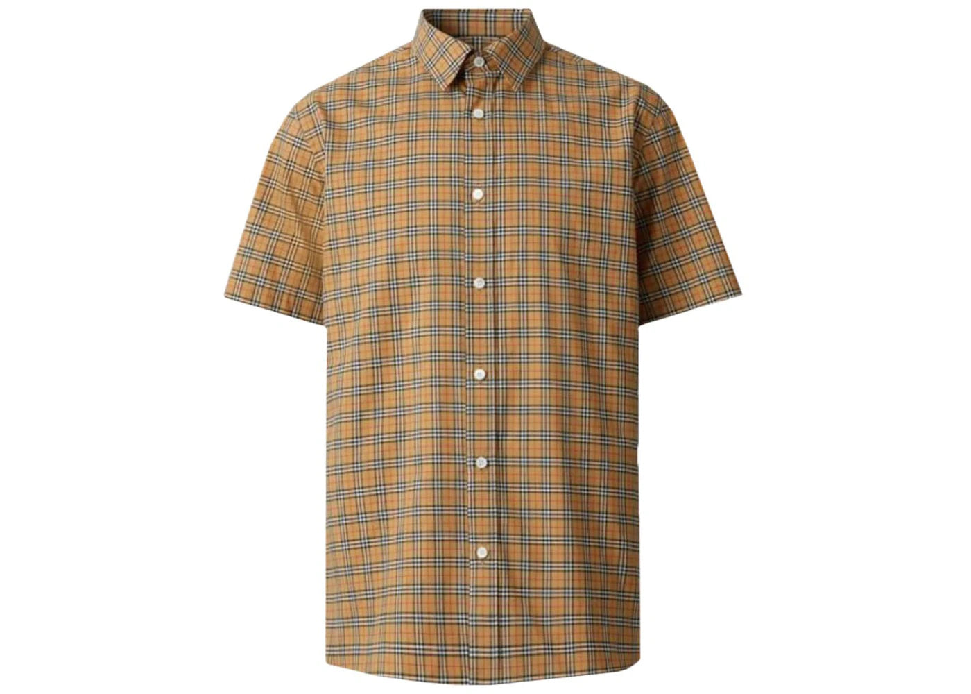 Burberry Edward Short Sleeve Check Shirt Archive Beige