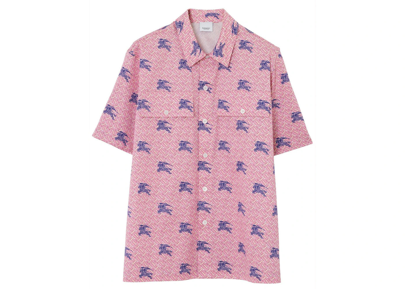 Burberry Ekd TB-Monogram Cotton Shirt Pink