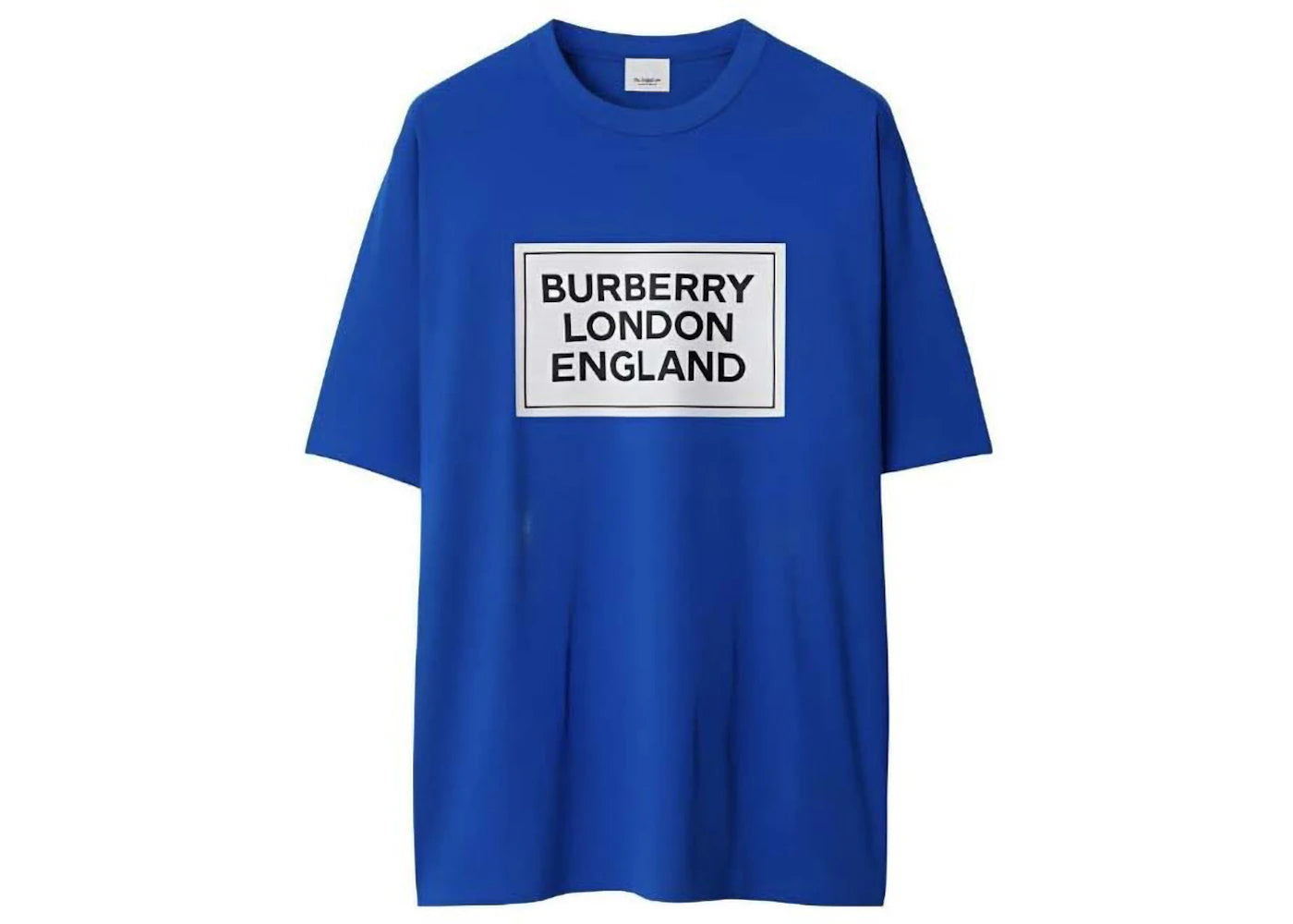 Burberry Ellison Logo Print T-shirt Canvas Blue