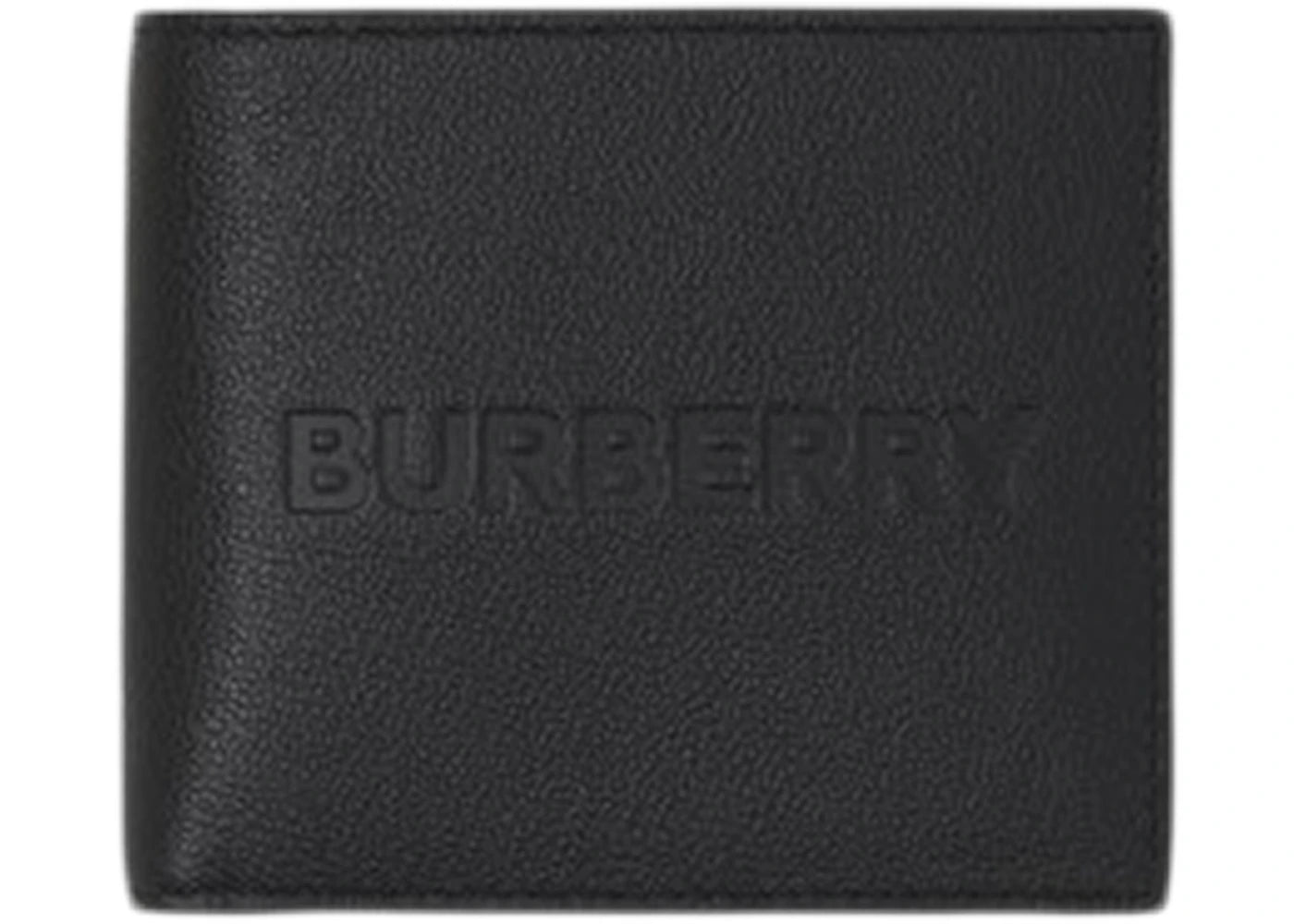 Burberry Embossed Leather Bifold Wallet Black